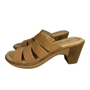 Croft&Barrow Vegan Suede Comfortable Sandals Tan Boho Modern Sandals 6.5